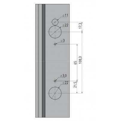 Замок ригельный Essentra (Mesan) 205-2-20-1F