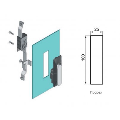 Замок ригельный Essentra (Mesan) 319-MF-2-CC