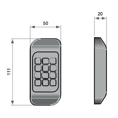 Панель управления кодовая Essentra (Mesan) 3411