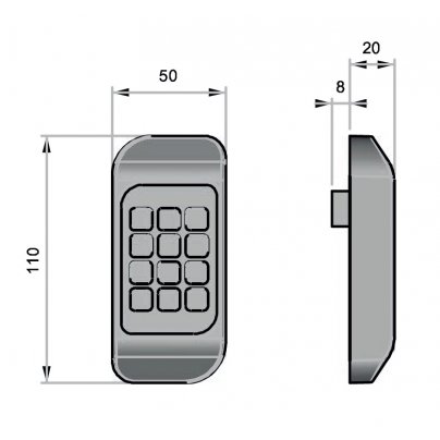 Панель кодовая Essentra (Mesan) 3412
