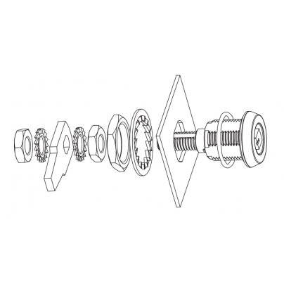Замок компрессионный  Essentra (Mesan) 540-2-4-0-DD-CC